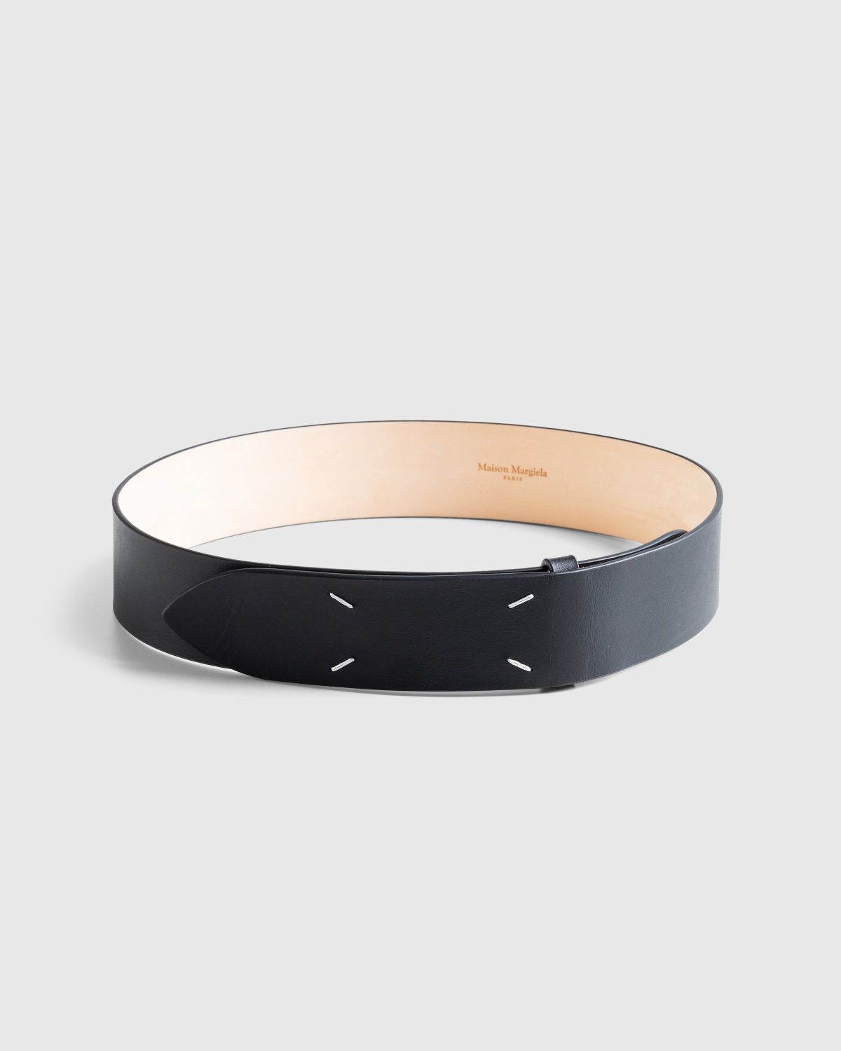 Maison Margiela – Four Stitches Belt Black | Highsnobiety Shop